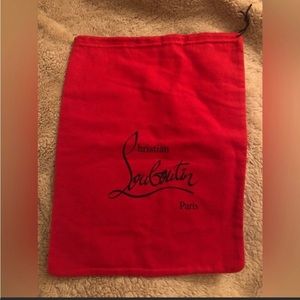 COPY - Red Christian Louboutin Paris dust bag for heels/purse